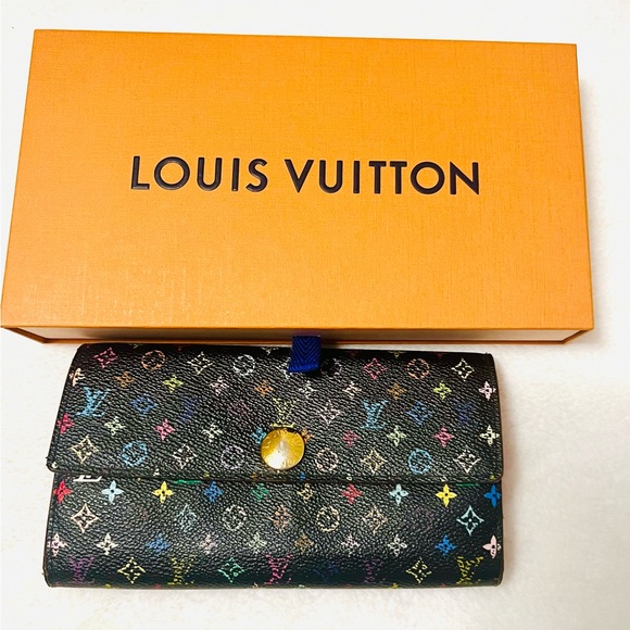 🏆💎💯 Louis Vuitton Monogram Multicolor Long Wallet - Picture 1 of 10